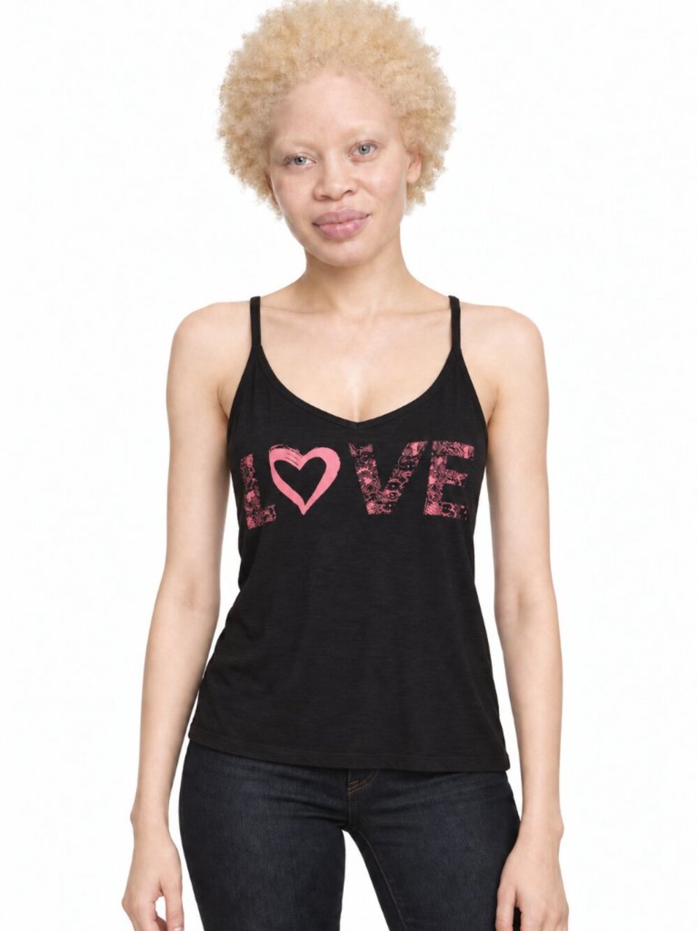 Jacob Women’s Black LOVE Graphic Tank Top Size XS